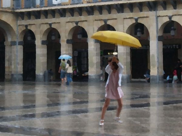 LA PLUJA. Escrits de 1r Bat.