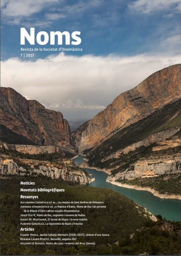 NOMS-7 Revista de la Societat d’Onomàstica