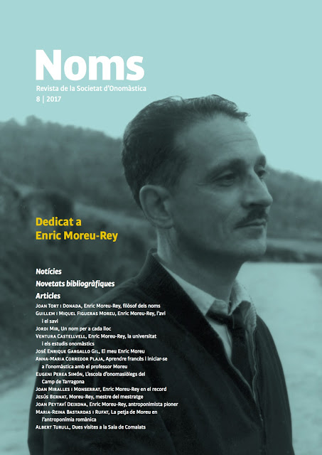 NOMS-8 REVISTA DE LA SOCIETAT D’ONOMÀSTICA. Dedicat a Enric Moreu-Rey