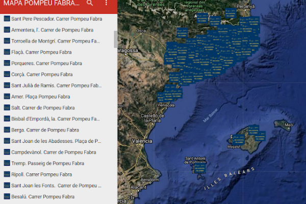 POMPEU FABRA, UN LINGÜISTA PEL CARRER (MAPA)