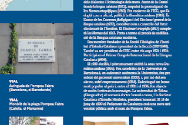 POMPEU FABRA, UN LINGÜISTA PEL CARRER…….. (ELS NOUS CARTELLS)