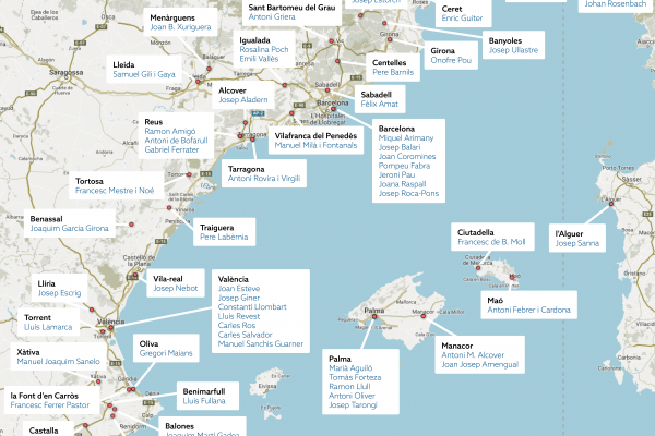 Ruta dels “Lingüistes pel carrer”. Camins del català